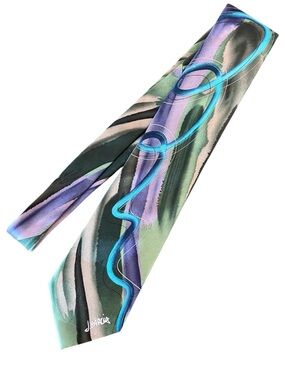 Vtg Jerry Garcia 100% Silk Tie Duckworm Alarm Collection 61 Abstract Art Men's